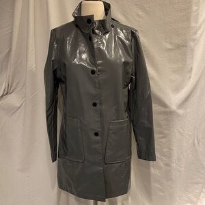 Jane Post grey slicker, NWOT